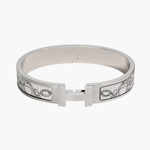 Hermès Clic HH Brides de Gala Eye Liner bracelet Silver