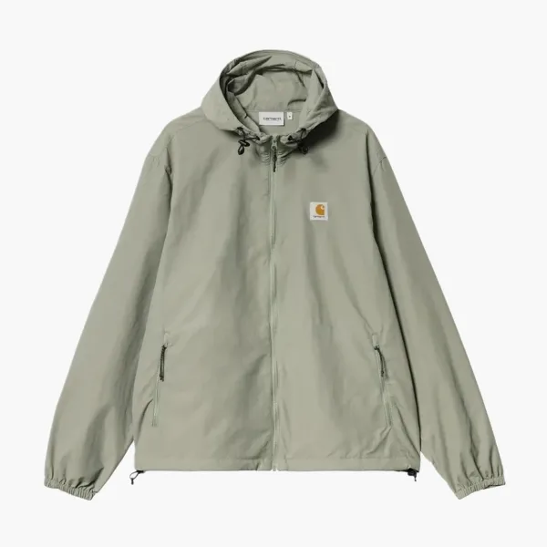 Carhartt WIP Hooded Zip Windbreaker Jacket Sage