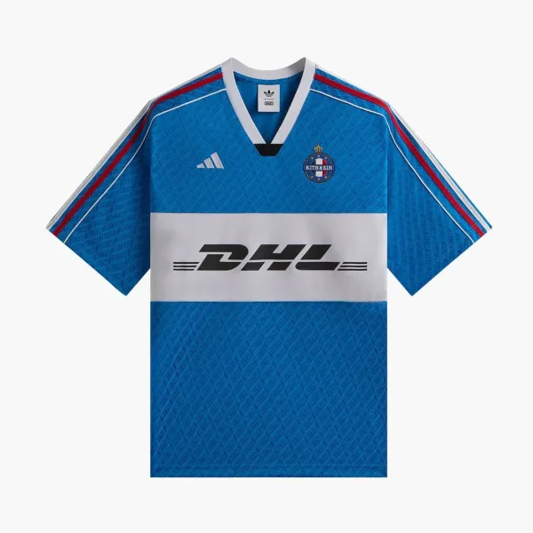 Kith x Adidas Football Dhl Express Jersey Blue Burst