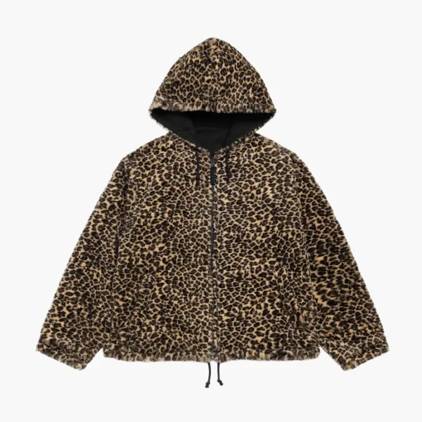 Stussy Reversible Hooded Jacket Leopard