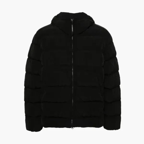 C.P. Company Green Eco-Chrome R Goggle Down Jacket Black 