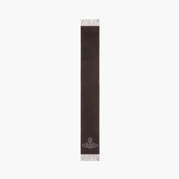 Vivienne Westwood Single Orb Double Scarf Brown