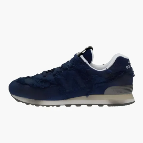 New Balance 574 X Miu Miu Denim Sneakers Navy Blue