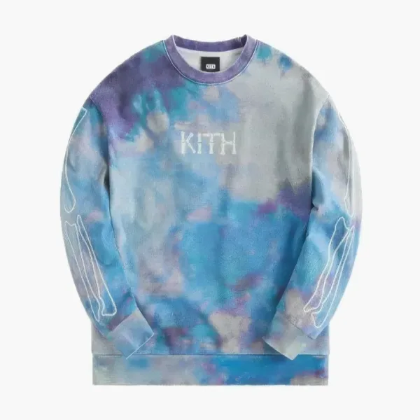KITH Treats Skeleton Nelson Crewneck Blue