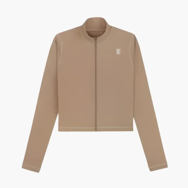 Sporty & Rich Runner Zip-up Jacket Brown