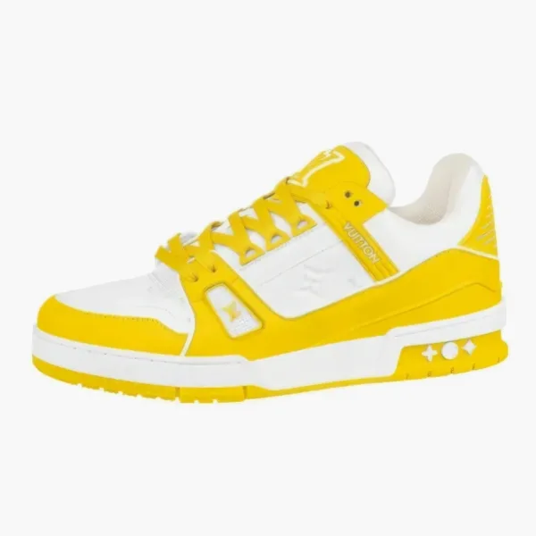 Louis Vuitton Trainer Yellow White Monogram
