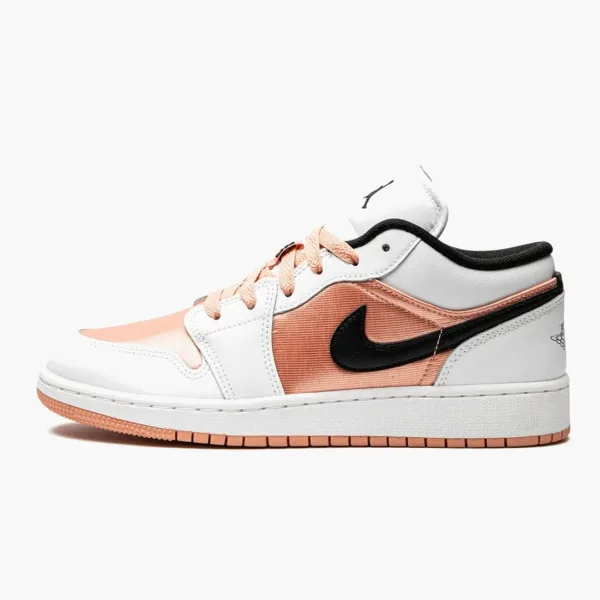 Air Jordan 1 Low GS White Light Madder Root