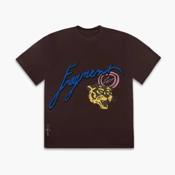 Travis Scott Cactus Jack X Fragment Icons Tee Brown