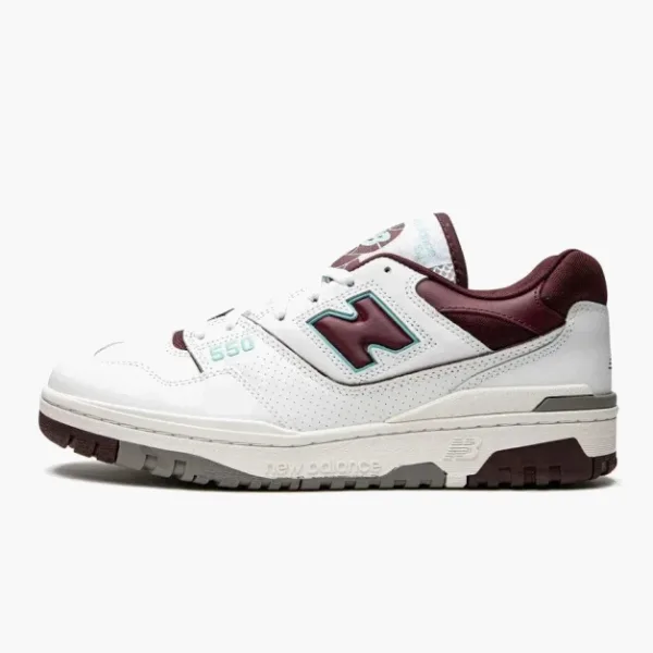New Balance 550 Burgundy Cyan