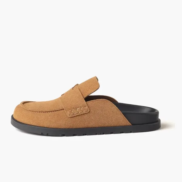 Hermes Go Mule Smoky Brown