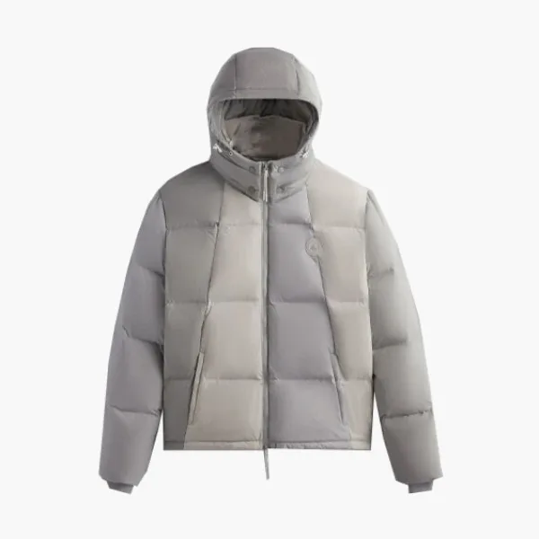 Kith Wrinkle Nylon Midi Puffer Grey