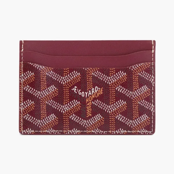  Goyard Saint-Sulpice Card Wallet Sky Red