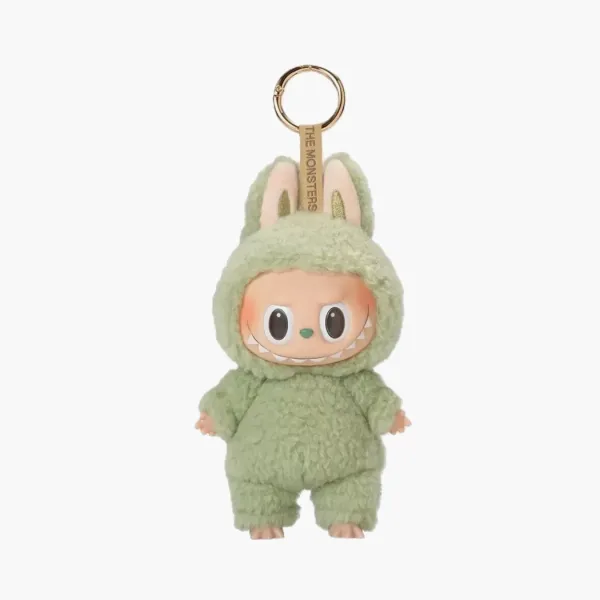 Pop Mart Labubu The Monsters Tasty Macarons  Vinyl Plush Pendant Green Grape