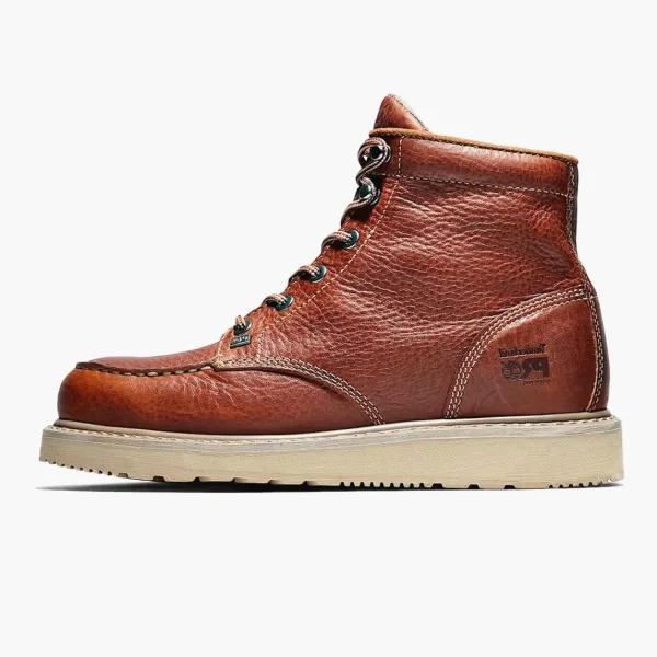 Timberland Barstow 6-Inch Soft Toe Work Boots Rust