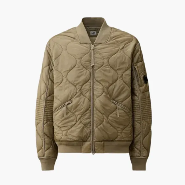 C.P. Company Liner Padded Bomber Vintage Brown