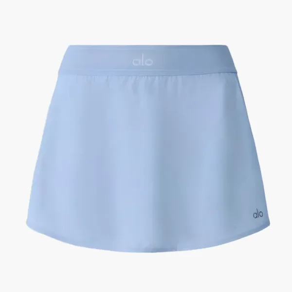 Alo Yoga Match Point Tennis Skirt Seashell Blue