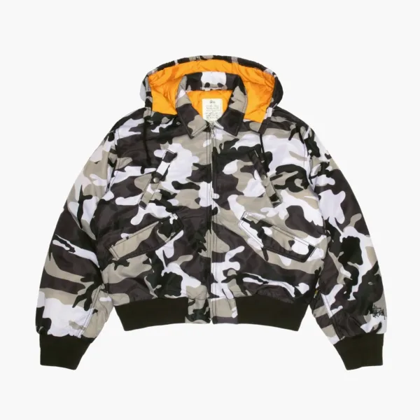 Stussy Flight Bomber Snow Camo