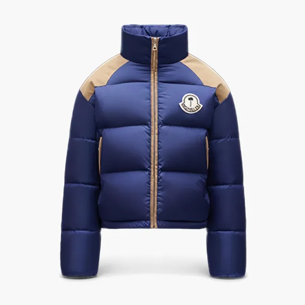 Moncler x Palm Angels Kelsey Short Down Jacket Blue