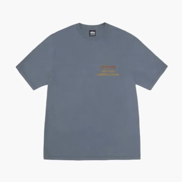 Stussy California Grown Tee Pigment Dyed Navy