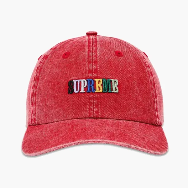 Supreme Pigment Dye 6-Panel Red