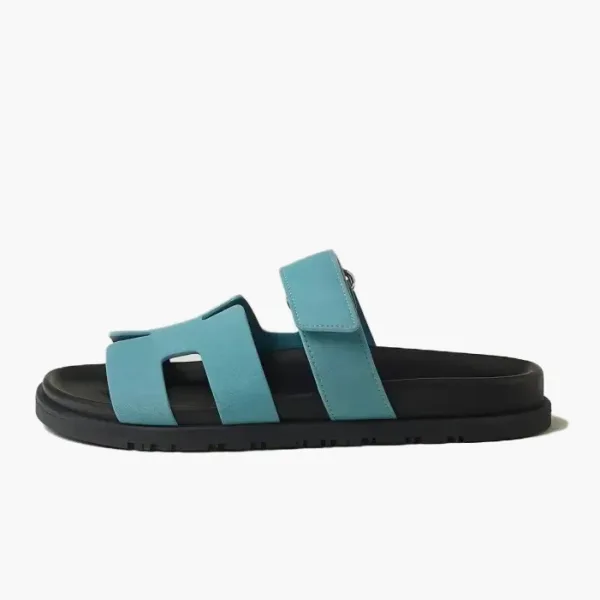 Hermes Chypre Slide Slippers WMNS Blue