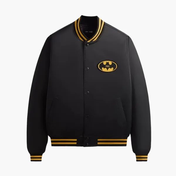 Kith x Batman Satin Bomber Jacket Black