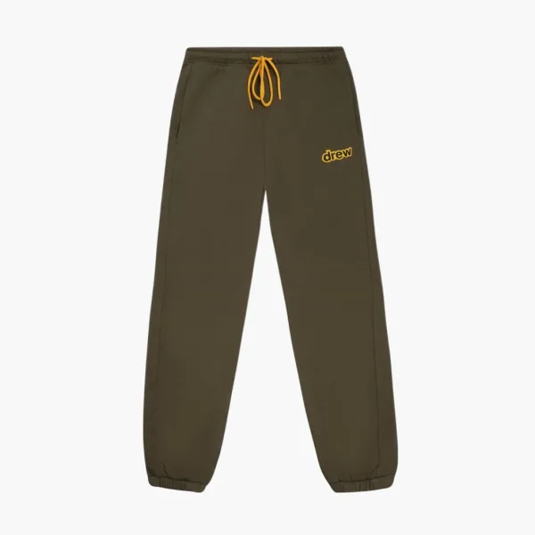 Drew House Letter Logo Series Knitted Sweatpants Midnight Olive
