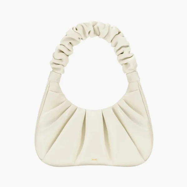 JW PEI Gabbi Ruched Hobo Handbag White