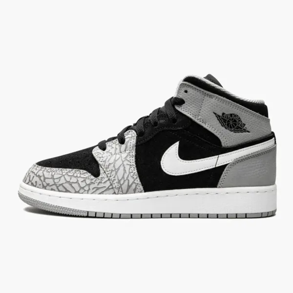 Air Jordan 1 Mid SE GS Elephant Toe