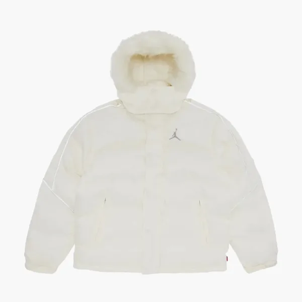 Supreme x Jordan Puffer Jacket White