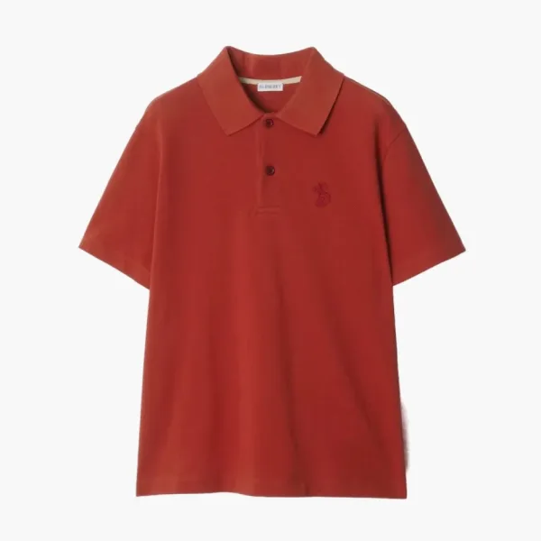 Burberry B Snake Cotton Polo Shirt  Geranium
