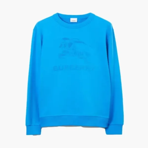 Burberry EKD Cotton Sweatshirt Sky Blue