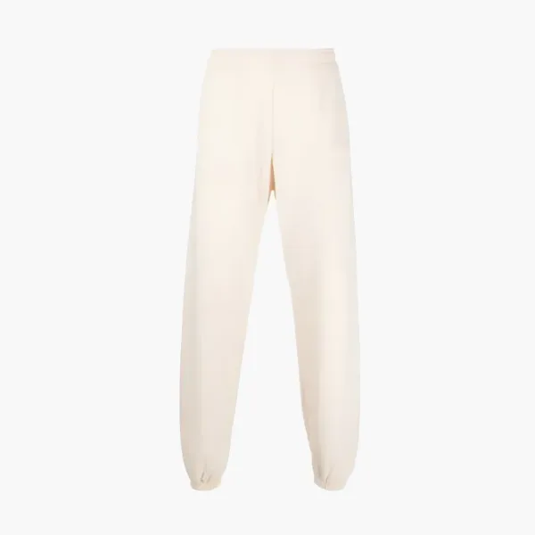 Sporty & Rich Logo Printed Slim Cut Pants Light Beige