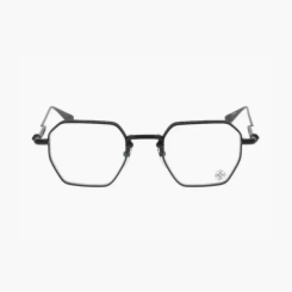 Chrome Hearts Eyeglasses Black Hexagonal