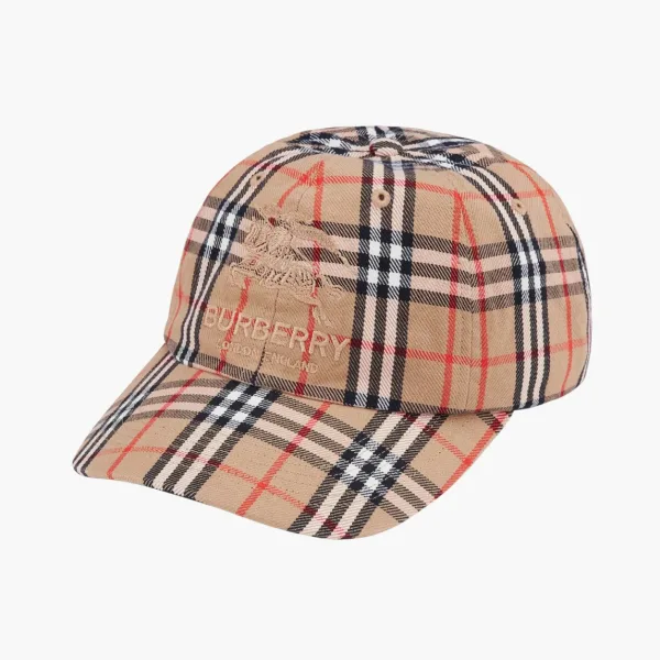 Nike Burberry X Supreme Denim 6-panel Beige