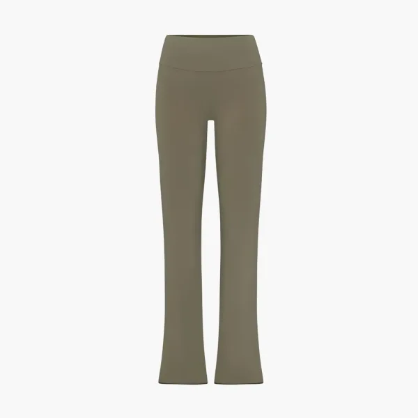Skims Cotton Jersey Foldover Pant Army
