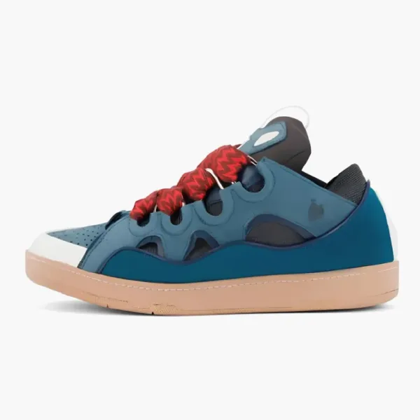 Lanvin Leather Curb Blue Grey
