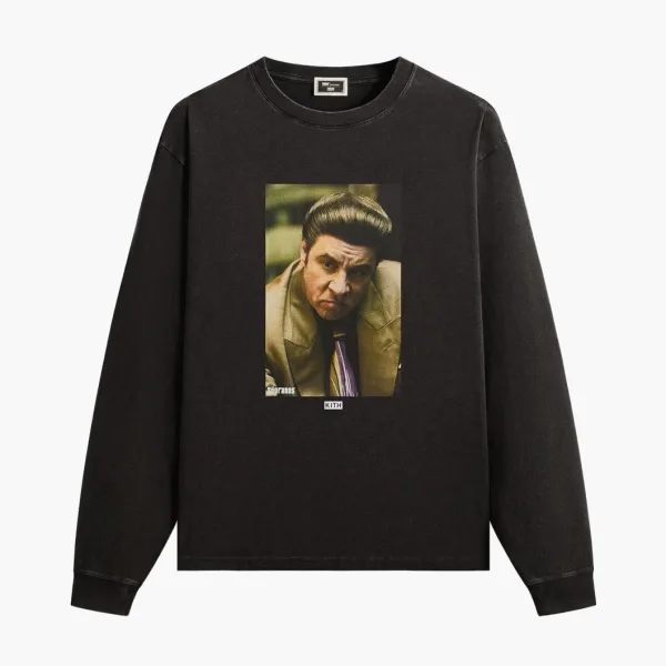 Kith x The Sopranos Silvio Vintage Long Sleeve Tee Black