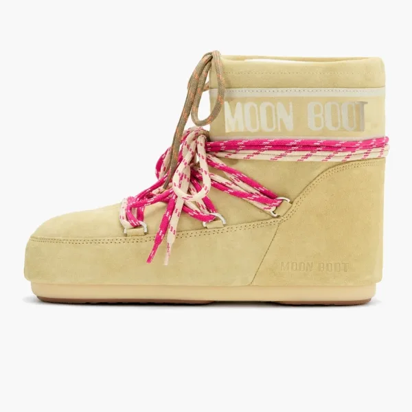 Moon Boot Icon Low Suede Yellow