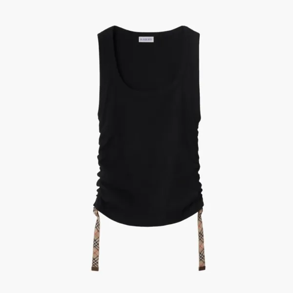 Burberry Festival Cotton Blend Tank Top Black