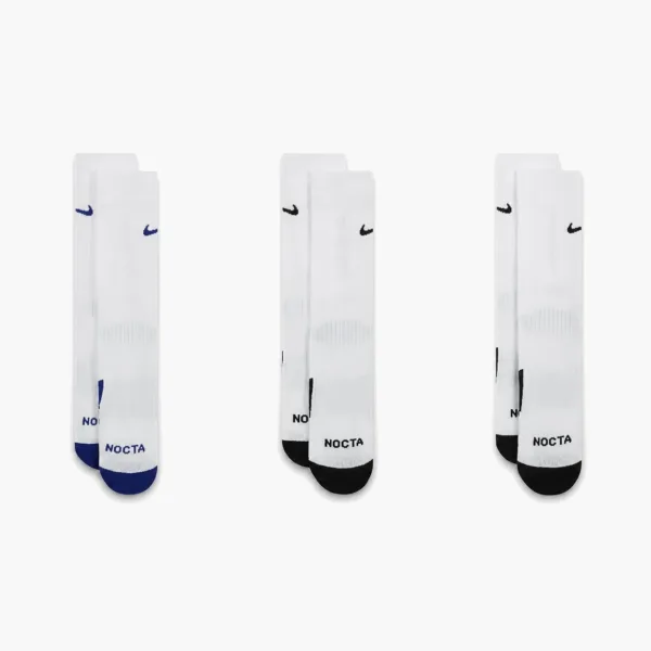 Nike x NOCTA L'Art Crew Socks 3-Pack White