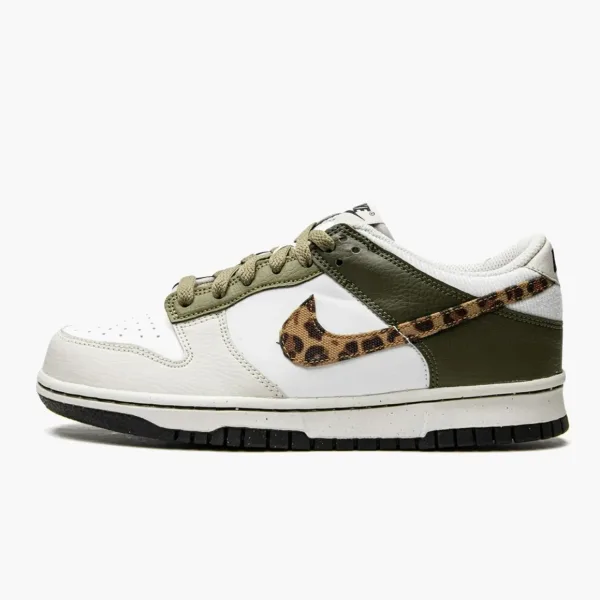 Nike Dunk Low GS Animal Instinct / Olive Leopard