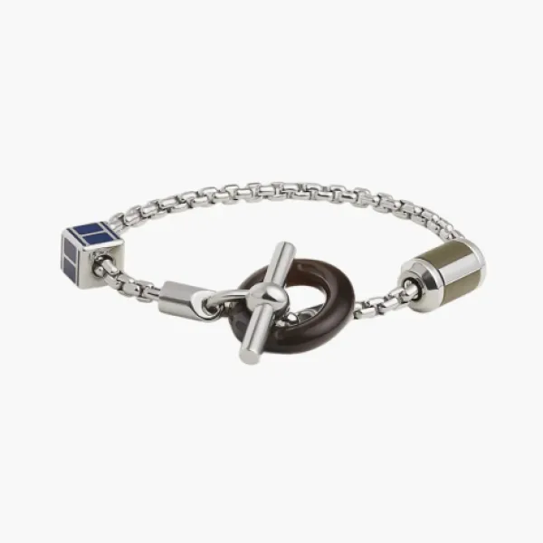 Hermès 925 Sterling Silver Bracelets Dark Blue
