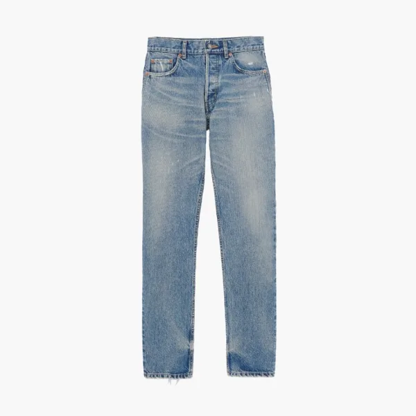 Saint Laurent Straight Leg Jeans Denim