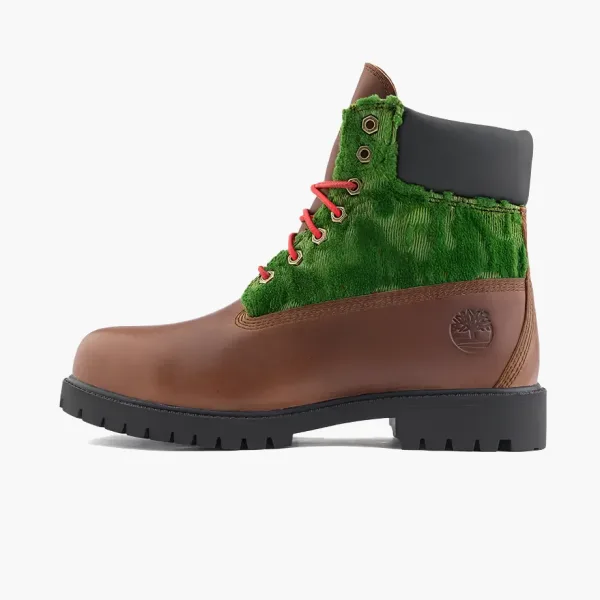 Timberland Heritage Black Pioneers 6 Inch Waterproof Boots Medium Brown Full Grain