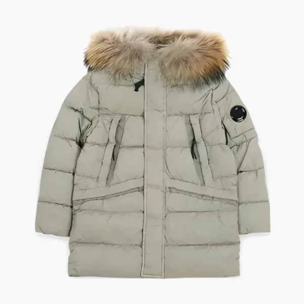 C.P. Company Down Jacket Kids Cp Coats Puffer Grey