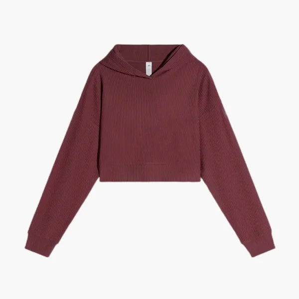 Alo Yoga Muse Hoodie Burgundy Truffle