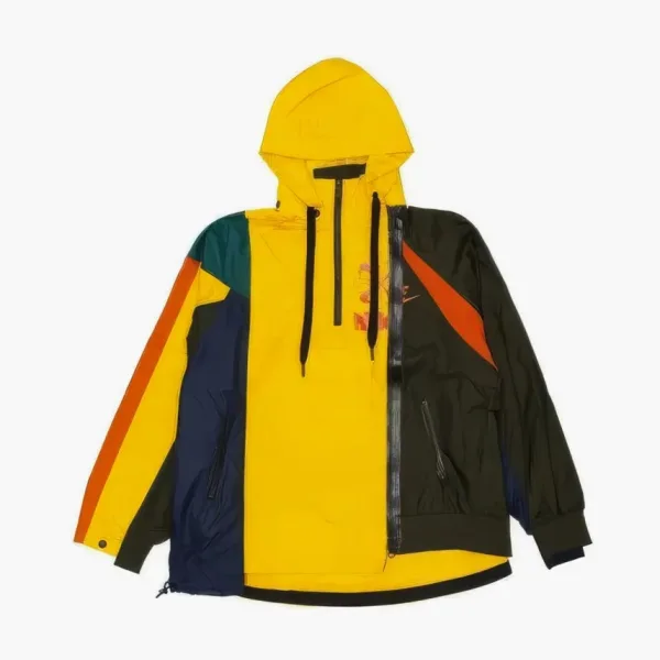 Nike X Sacai Double-zip Jacket Yellow Green
