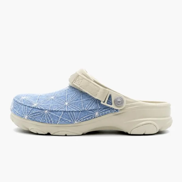 Levi's x Crocs Classic All-Terrain Clog 'Sashiko - Bone Blue'