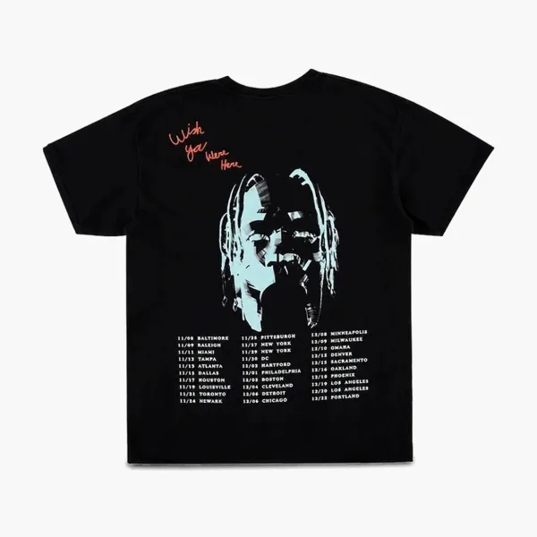 Travis Scott Cactus Jack Tour Dates Tee Black